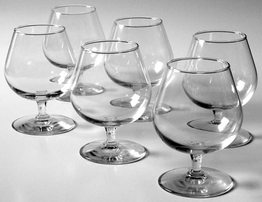 Elite Brandy Glass - Set of 6 by Durobor-1