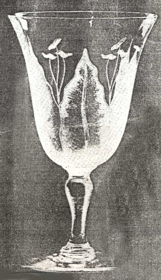 Lily Water Goblet by Dorflinger-1