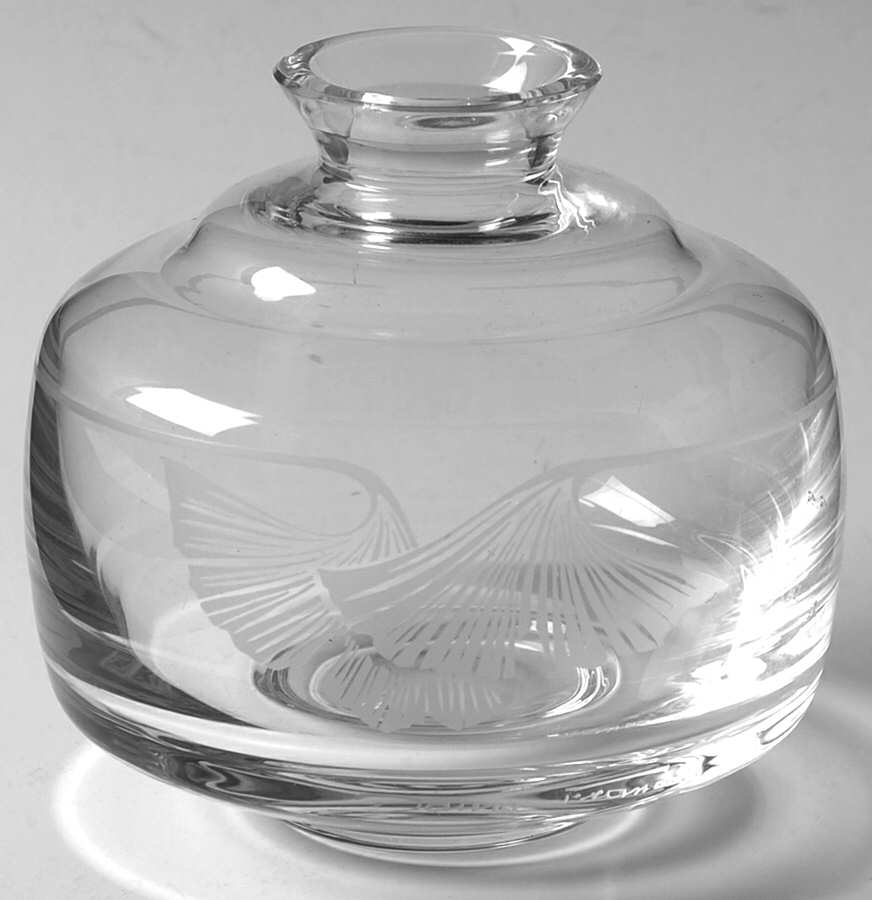 Ginkgo Round Perfume Bottle No Stopper by Daum-1