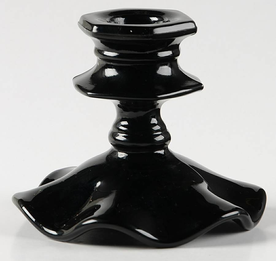 713 (Various Colors) 3" Single Light Candlestick by Diamond Glass Company-1