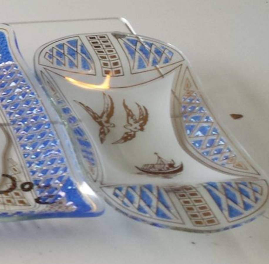 Legend 10" Obong Relish by Deerborn Glass Compa-1
