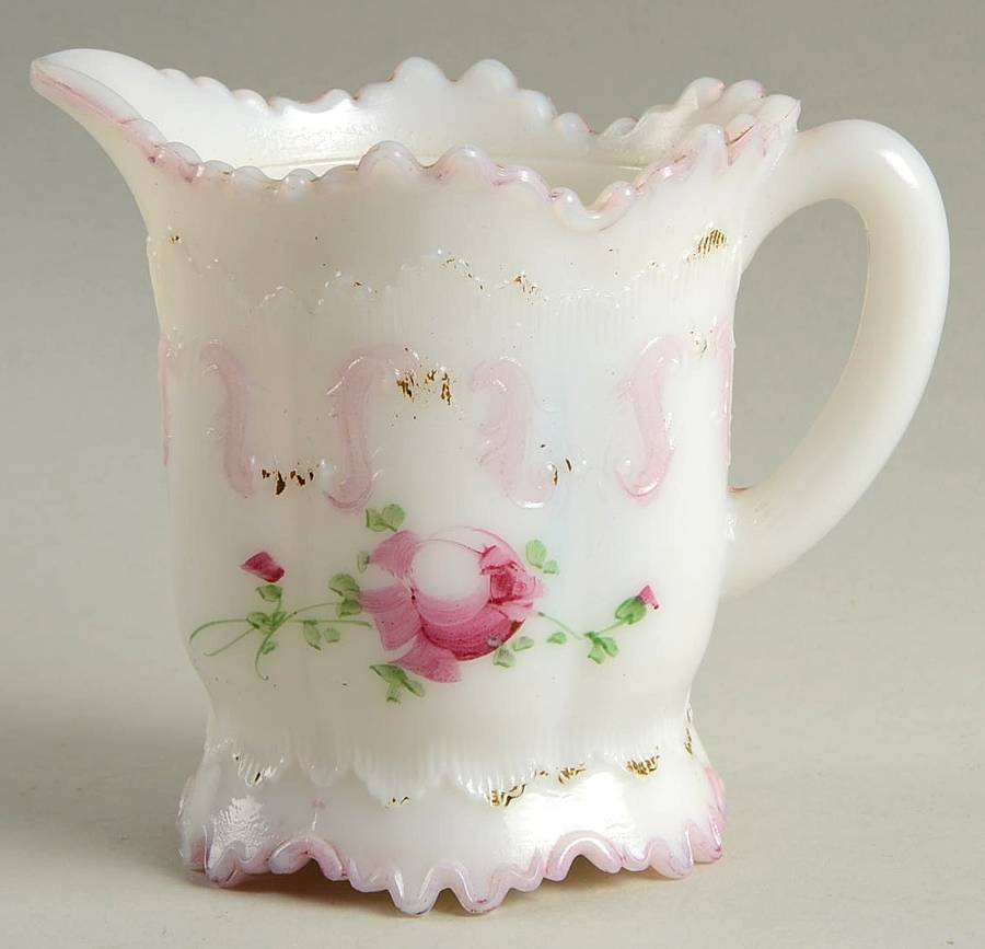 Astoria Rose Creamer by Dithridge Glass Comp-1