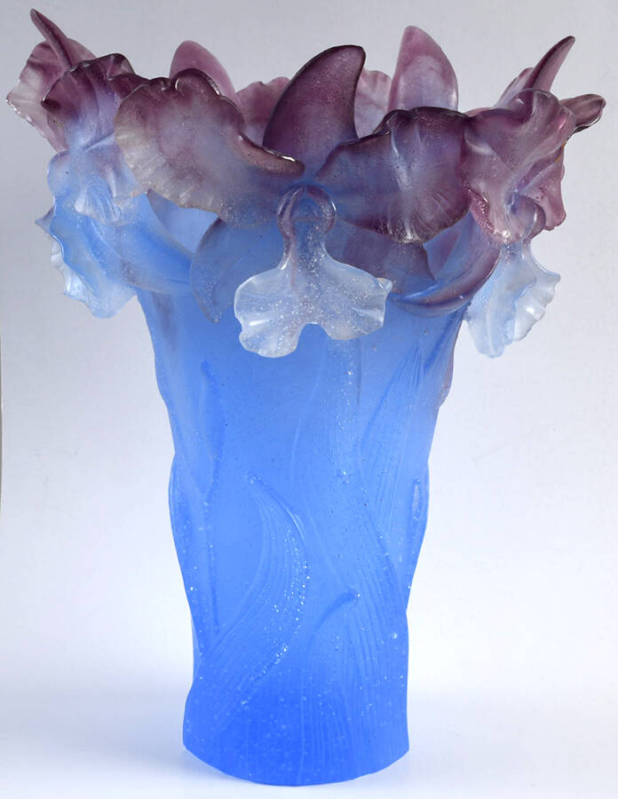 Orchid 12" Flower Vase by Daum-1