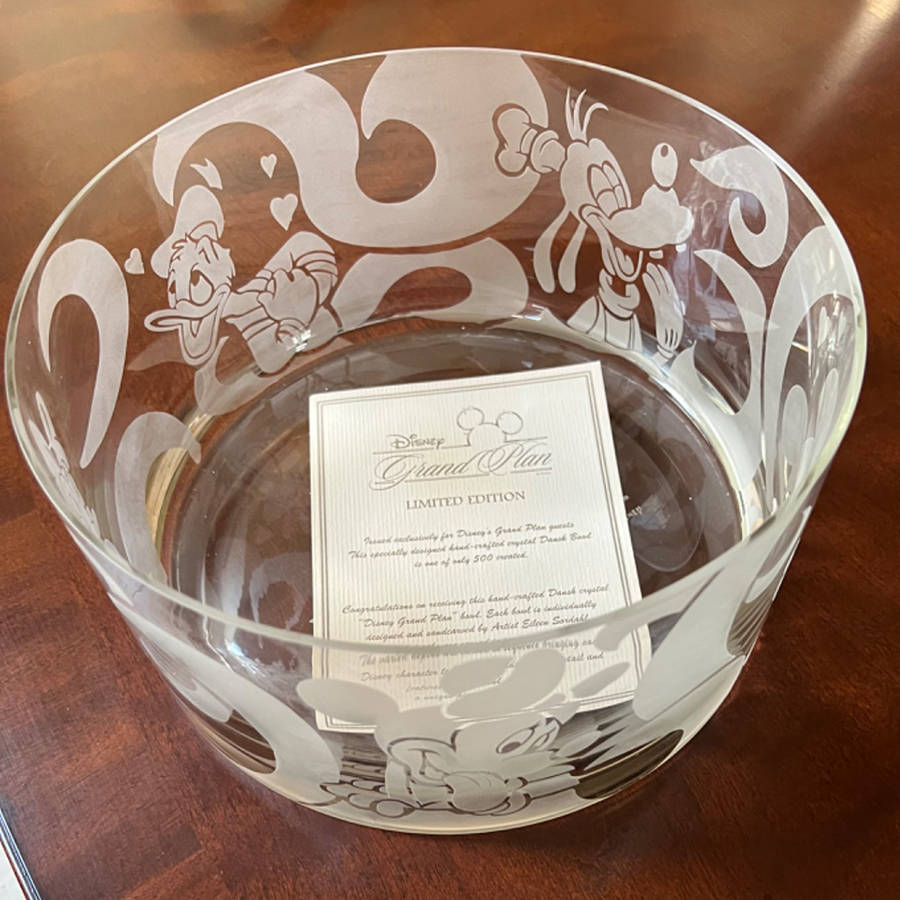 Grand Plan 9" Round Bowl by Disney Glassware-1