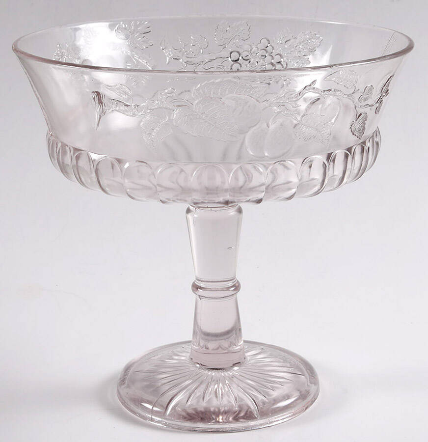 Many Fruits 11" Compote No Lid by Dalzell, Gilmore, Leigh-1