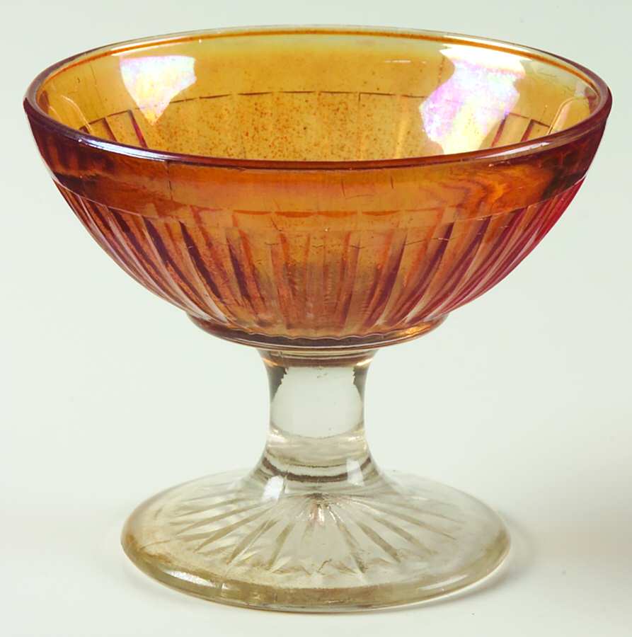 Round Robin (Iridescent) Champagne/Tall Sherbet by Economy Glass Company-1