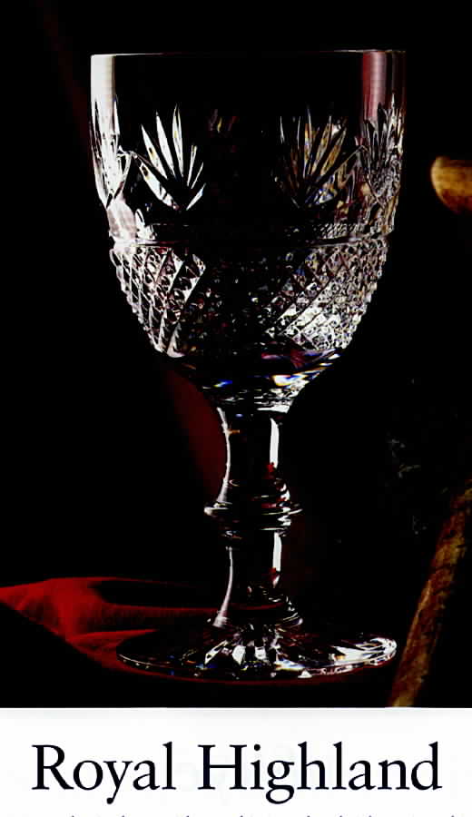 Royal Highland Water Goblet by Edinburgh Crystal-1
