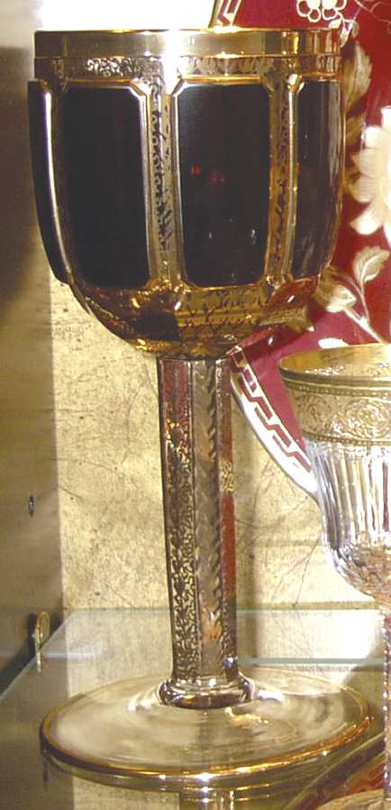 EBC9 Ruby Water Goblet by Ebeling & Reuss-1