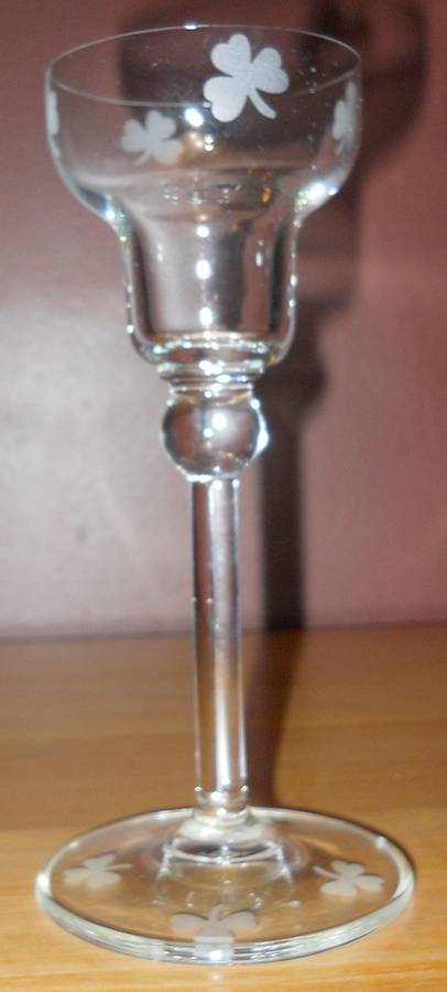 Shamrock 6" Single Light Candlestick by Eamon Glass-1