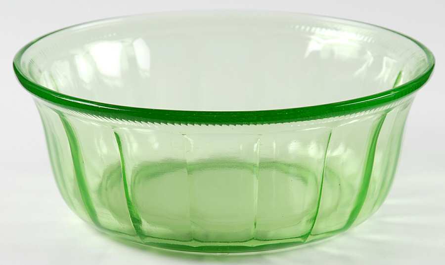 Colonial Fluted Green 6" Salad Bowl by Federal Glass -1