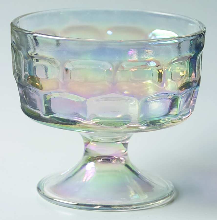 Colonial (Iridescent) Champagne/Tall Sherbet by Federal Glass -1