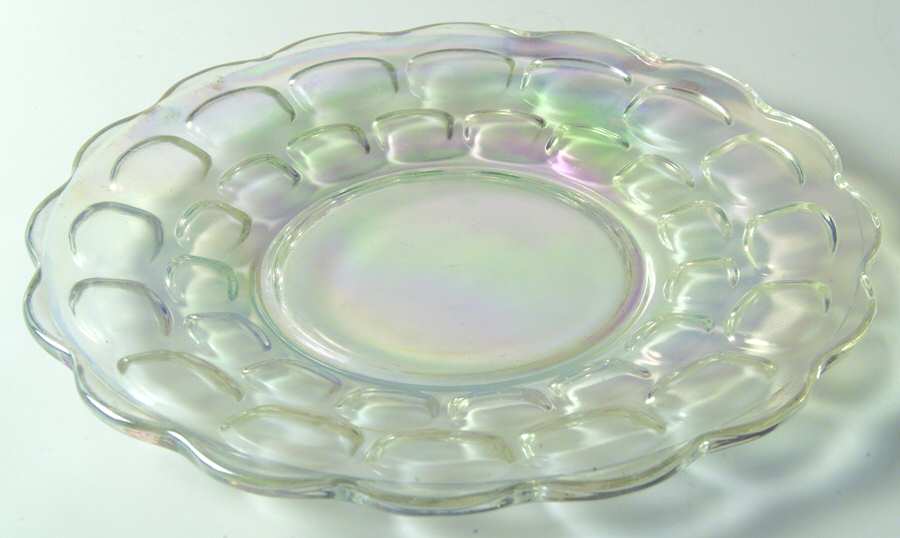 Colonial (Iridescent) Luncheon Plate by Federal Glass -1
