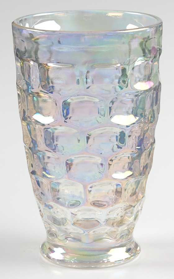 Colonial (Iridescent) 12 Oz Flat Tumbler by Federal Glass -1