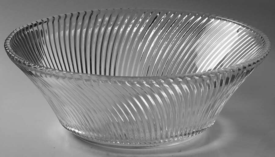Diana Clear 9" Salad Bowl by Federal Glass -1