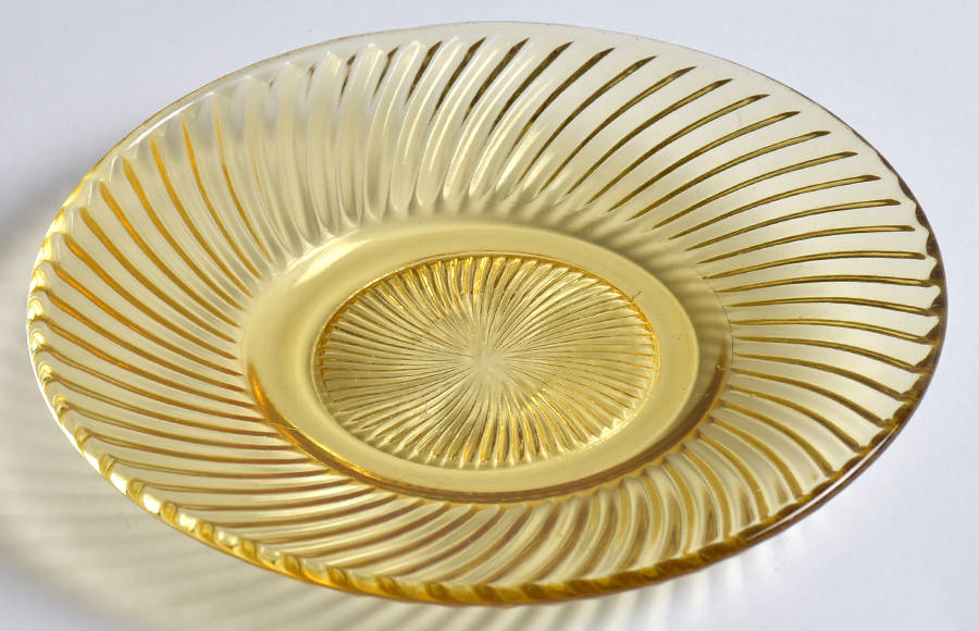 Diana Amber Bread & Butter Plate by Federal Glass -1