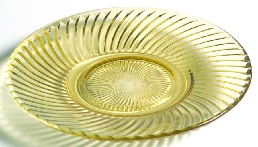 Diana Amber Saucer Only by Federal Glass -1