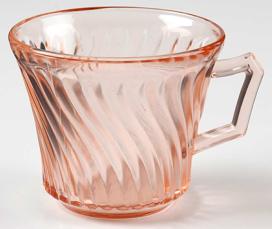 Diana Pink Cup Only by Federal Glass -1
