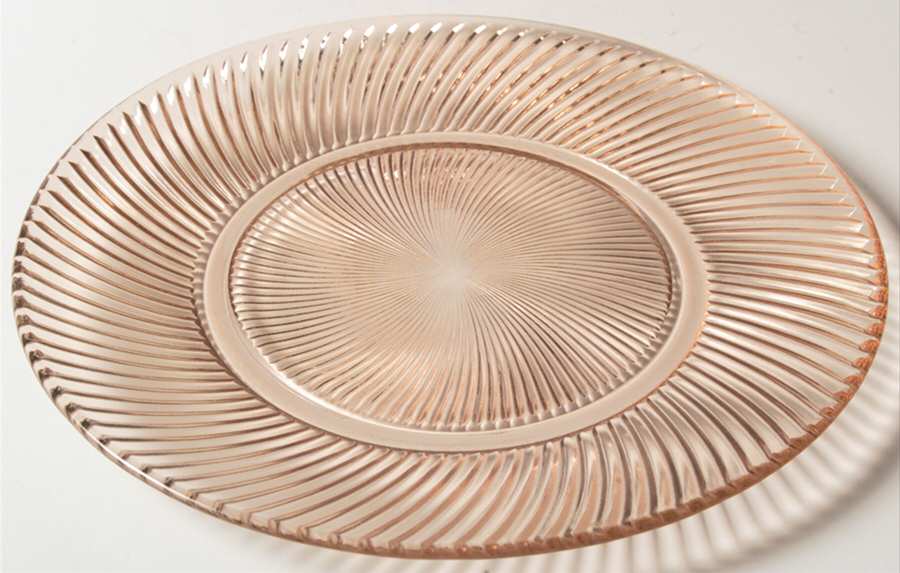 Diana Pink Dinner Plate by Federal Glass -1