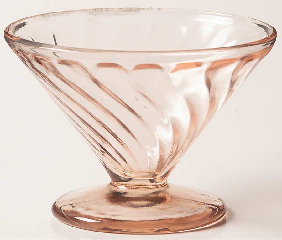 Diana Pink Champagne/Tall Sherbet by Federal Glass -1