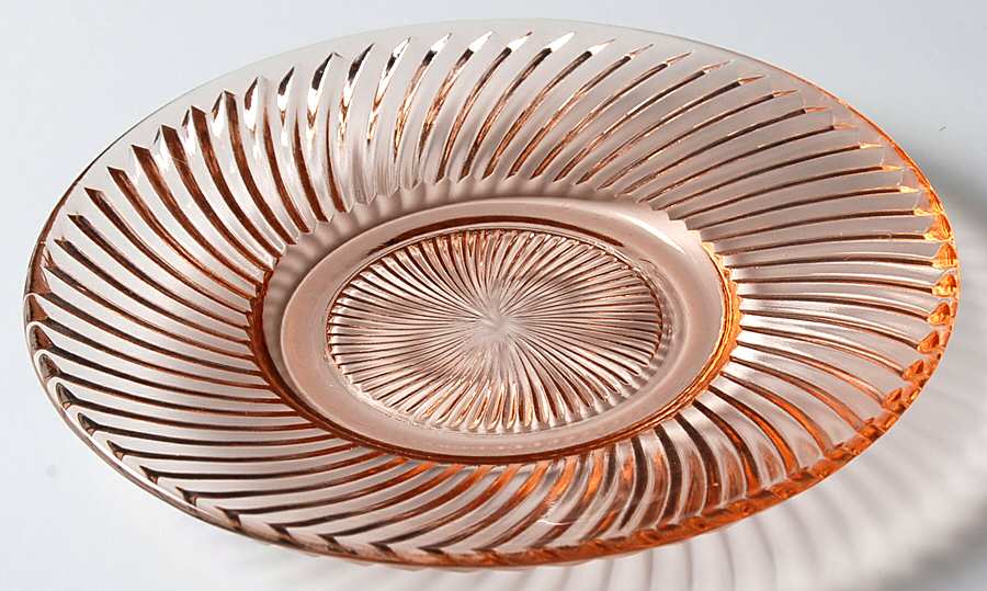 Diana Pink Bread & Butter Plate by Federal Glass -1