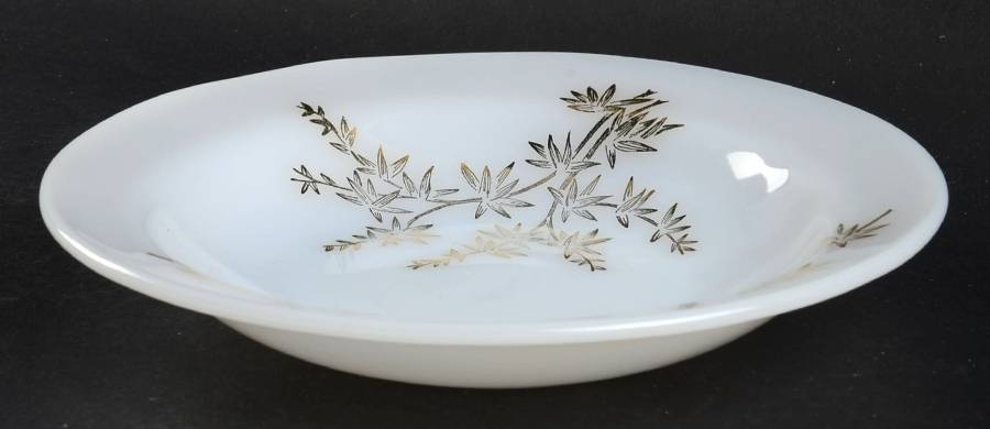 Golden Glory Rim Soup Bowl by Federal Glass -1