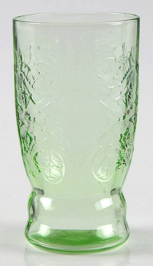 Madrid Green Flat Juice Glass by Federal Glass -1