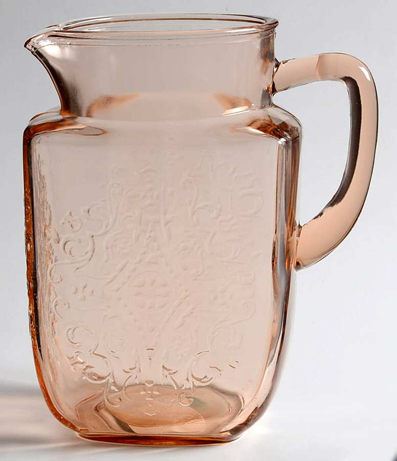 Madrid Pink 60 Oz Pitcher by Federal Glass -1