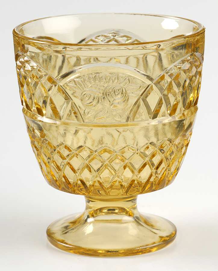Mayfair Amber Footed Open Sugar by Federal Glass -1