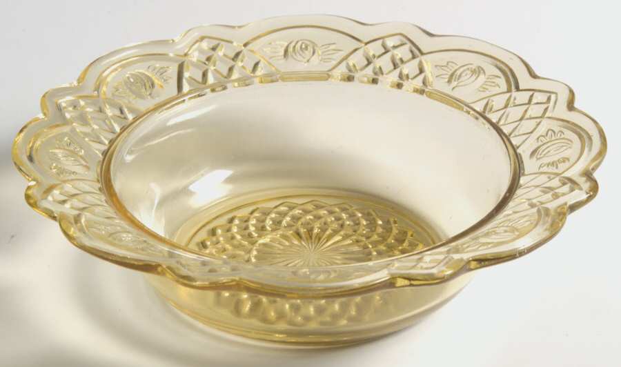 Mayfair Amber Sauce Dish by Federal Glass -1