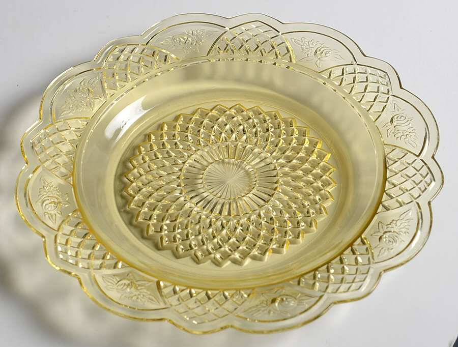 Mayfair Amber Salad Plate by Federal Glass -1