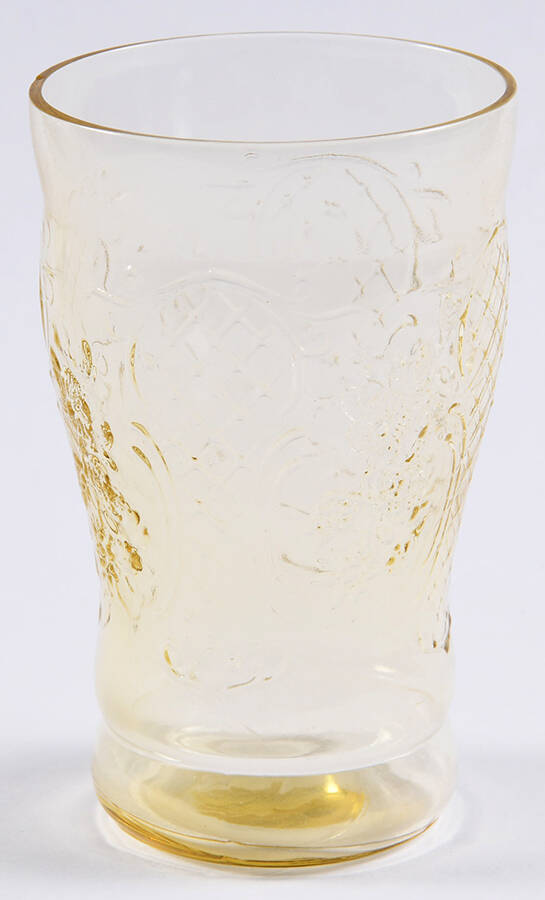 Normandie Amber Flat Juice Glass by Federal Glass -1