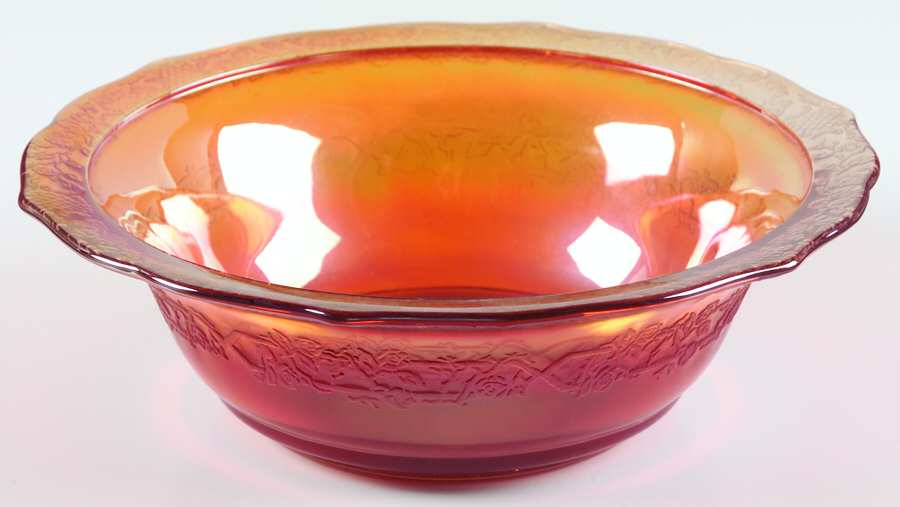 Normandie (Iridescent) 8" Large Fruit Bowl by Federal Glass -1
