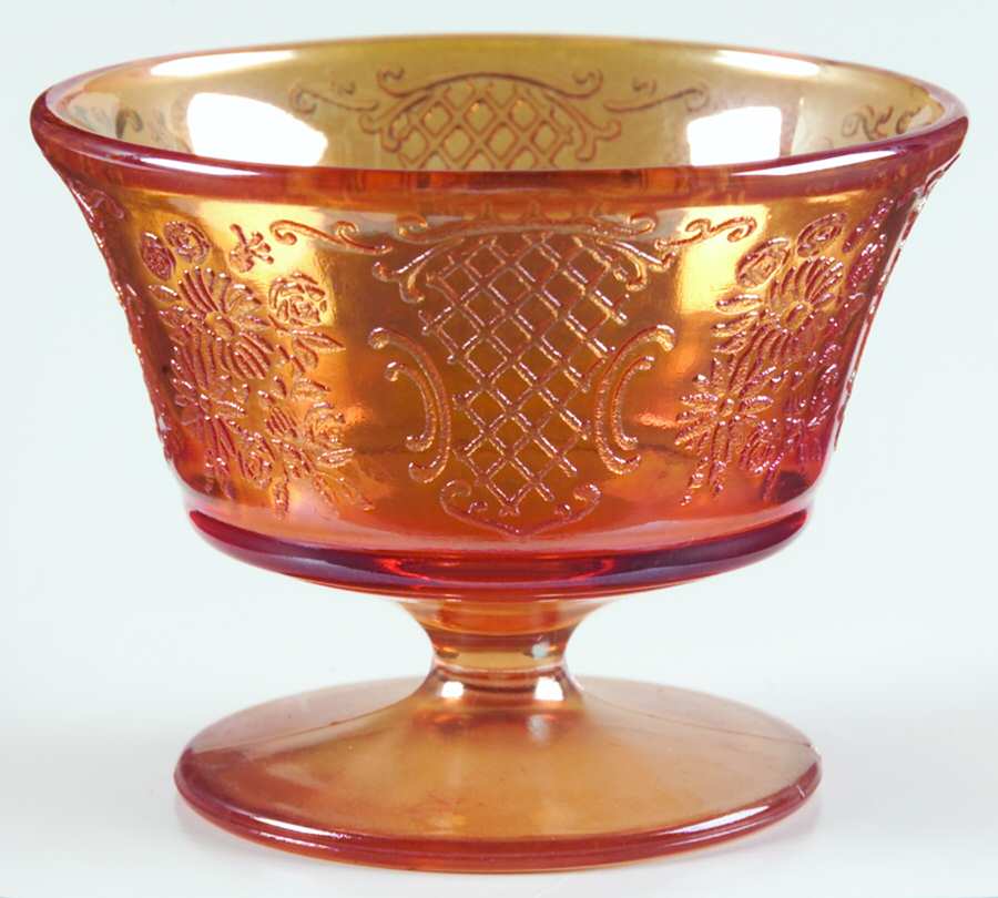 Normandie (Iridescent) Champagne/Tall Sherbet by Federal Glass -1