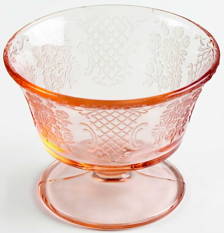 Normandie Pink Champagne/Tall Sherbet by Federal Glass -1