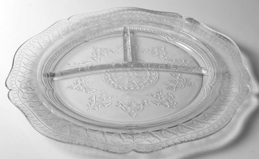 Patrician Clear Grill Plate by Federal Glass -1