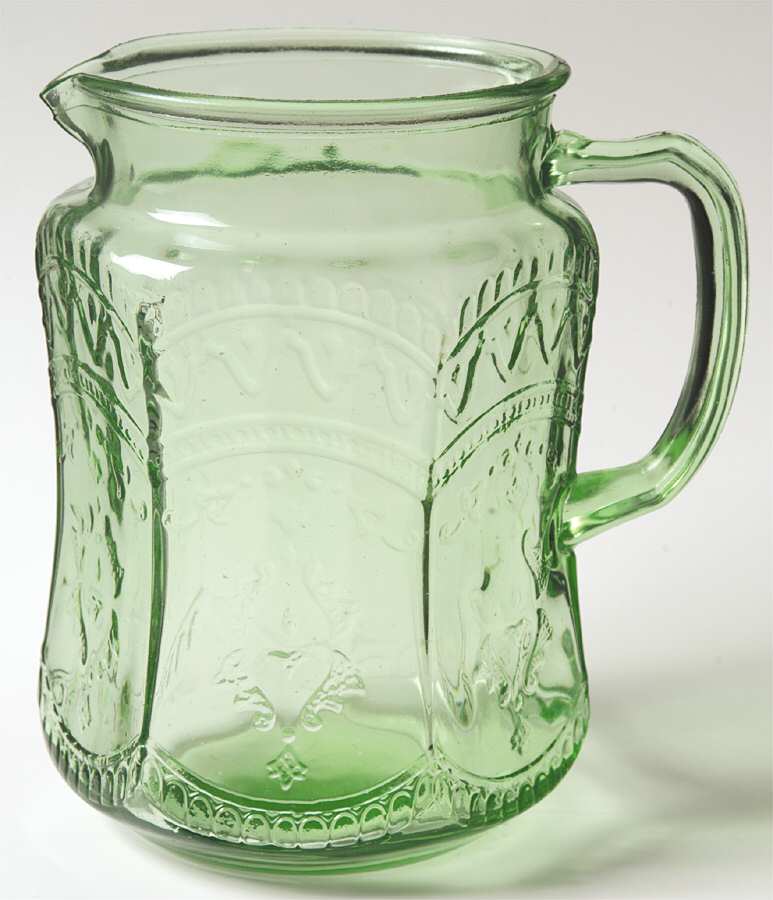 Patrician Green 75 Oz Pitcher by Federal Glass -1