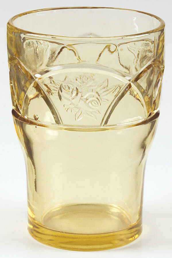 Rosemary Amber 9 Oz Flat Tumbler by Federal Glass -1