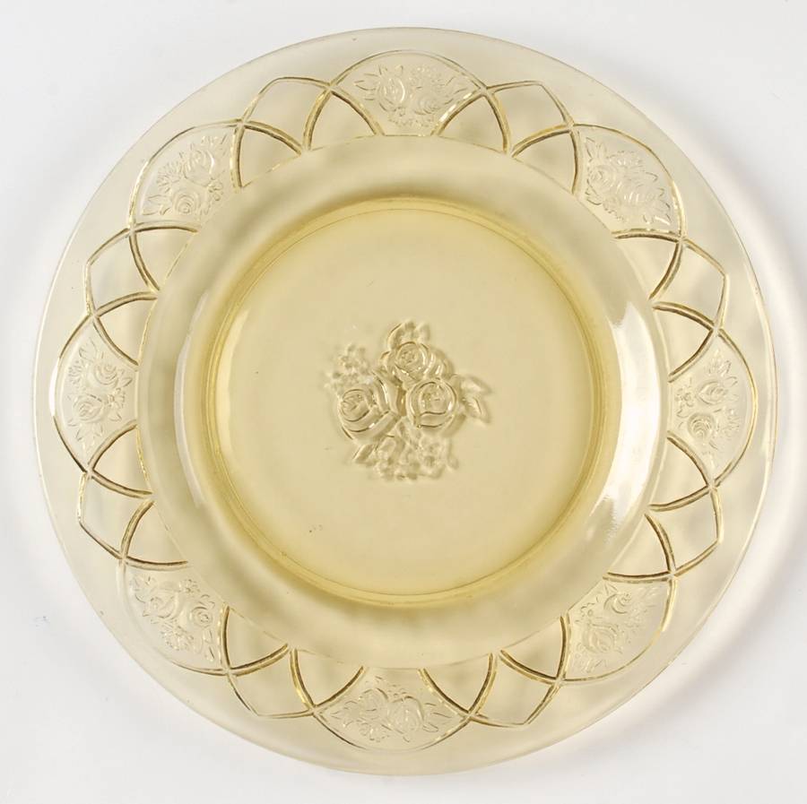 Rosemary Amber Dinner Plate by Federal Glass -1