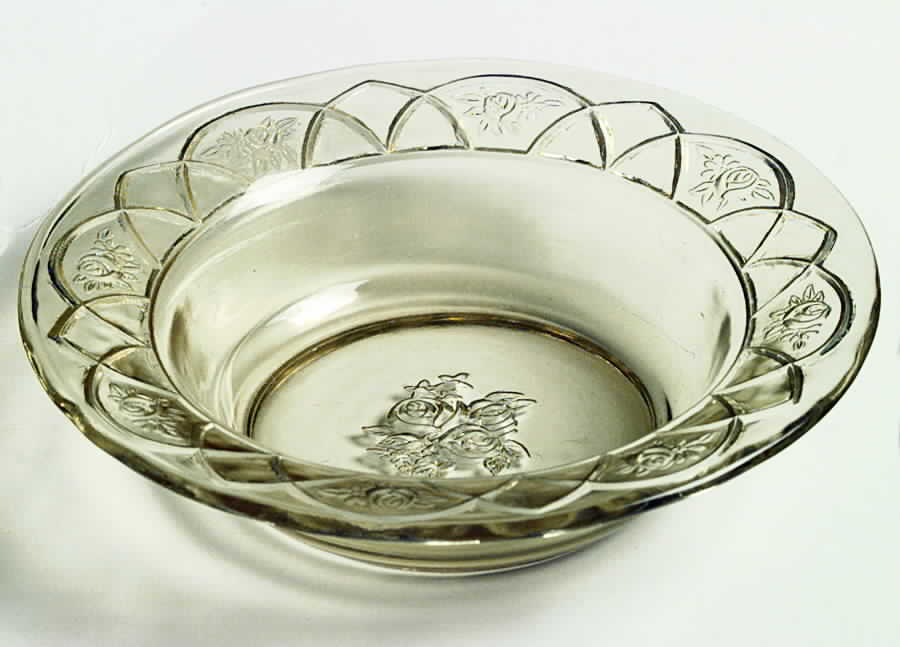 Rosemary Amber Cereal Bowl by Federal Glass -1