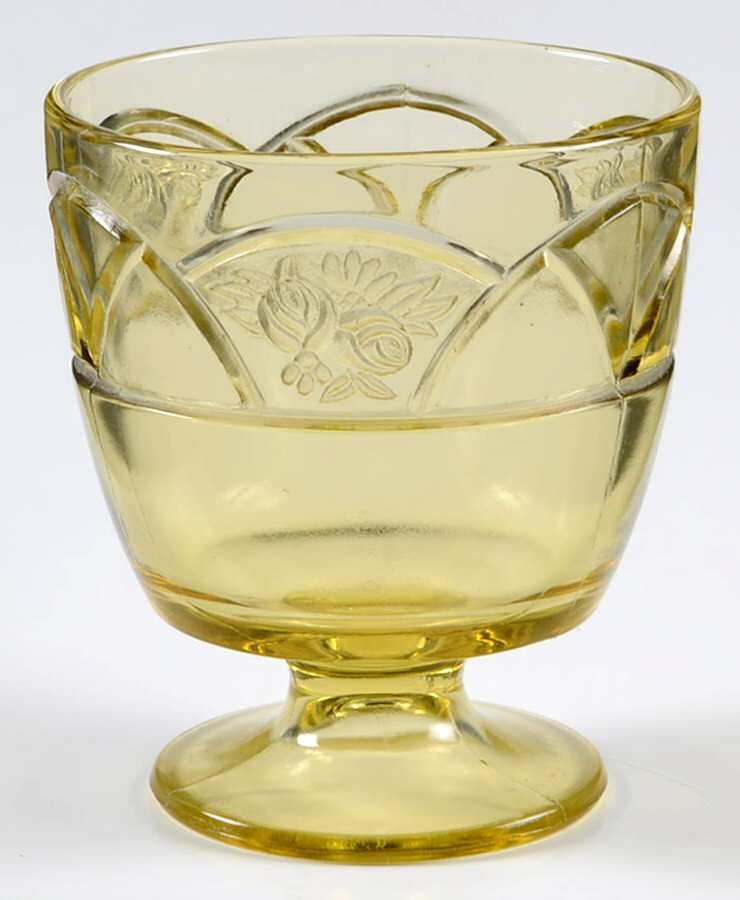 Rosemary Amber Open Sugar/Footed by Federal Glass -1