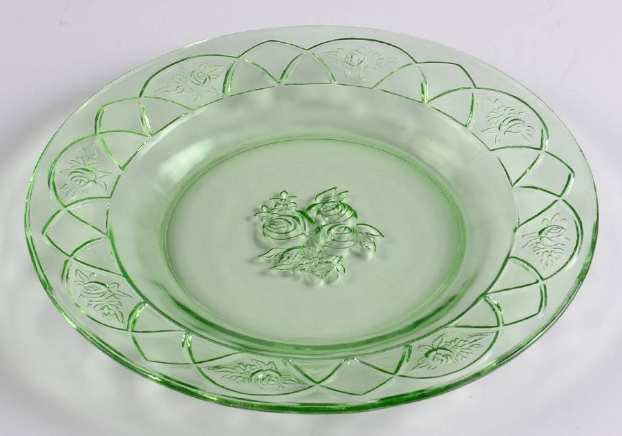 Rosemary Green Salad Plate by Federal Glass -1