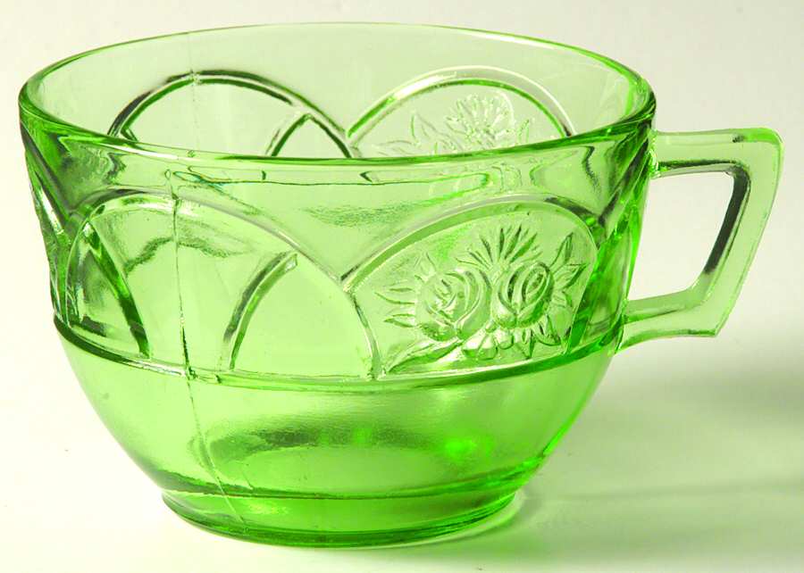 Rosemary Green Cup Only by Federal Glass -1