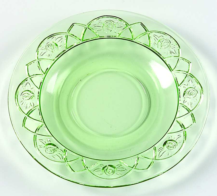 Rosemary Green Saucer Only by Federal Glass -1