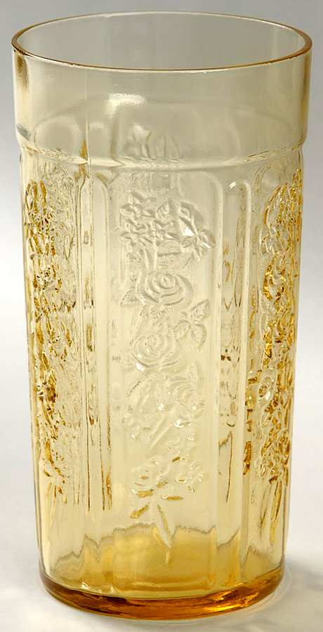 Sharon Amber 12 Oz Flat Thin Tumbler by Federal Glass -1