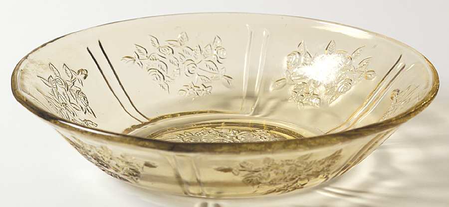Sharon Amber Cereal Bowl by Federal Glass -1