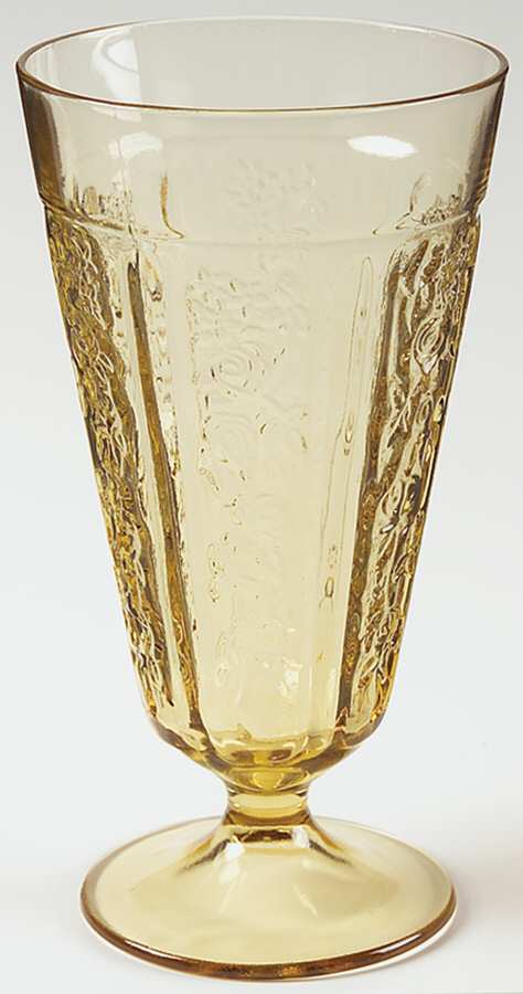 Sharon Amber 15 Oz Footed Tumbler by Federal Glass -1