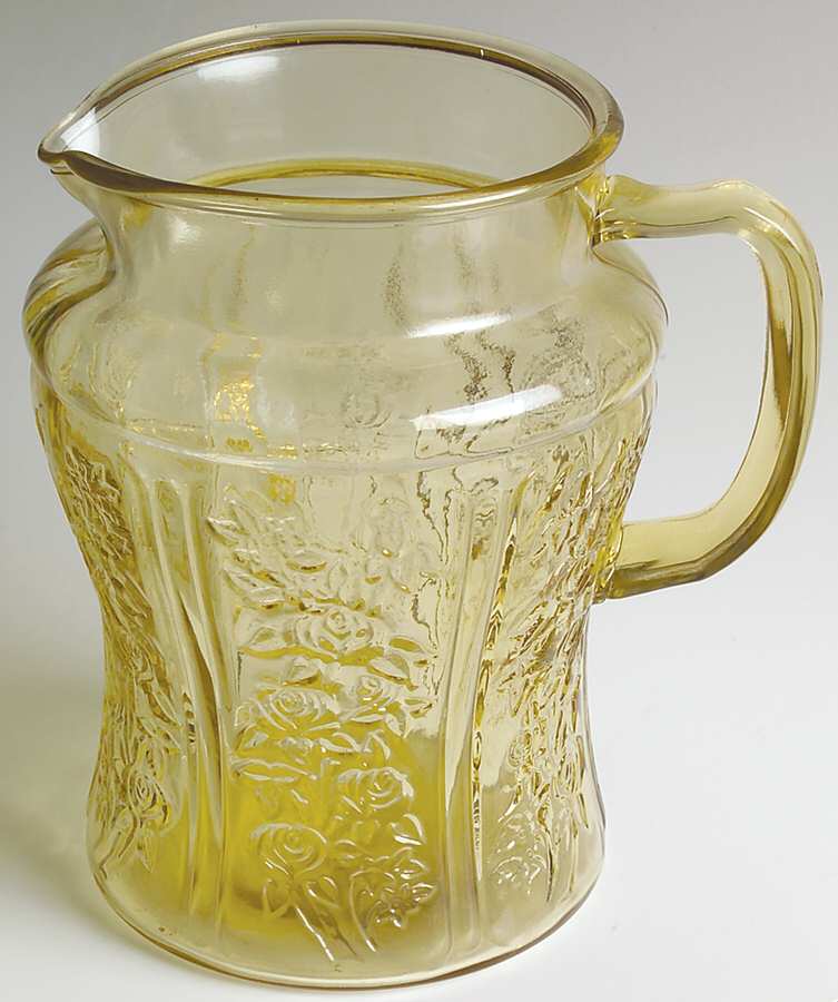 Sharon Amber 80 Oz Pitcher by Federal Glass -1