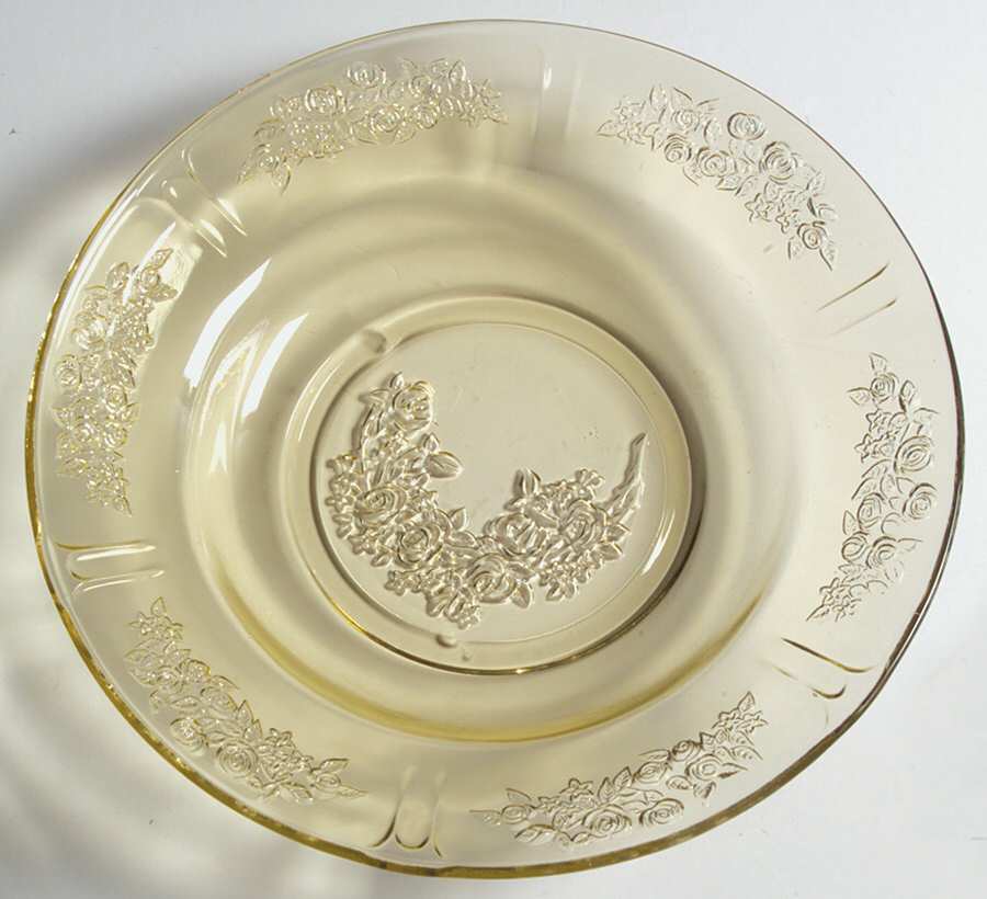 Sharon Amber Rim Soup Bowl by Federal Glass -1