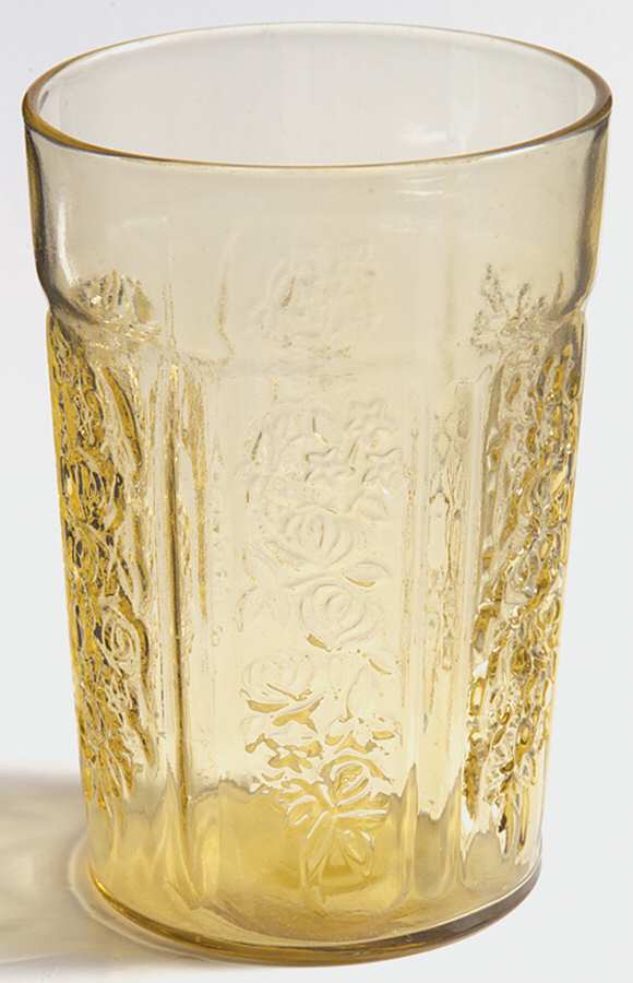 Sharon Amber 9 Oz Flat Thin Tumbler by Federal Glass -1