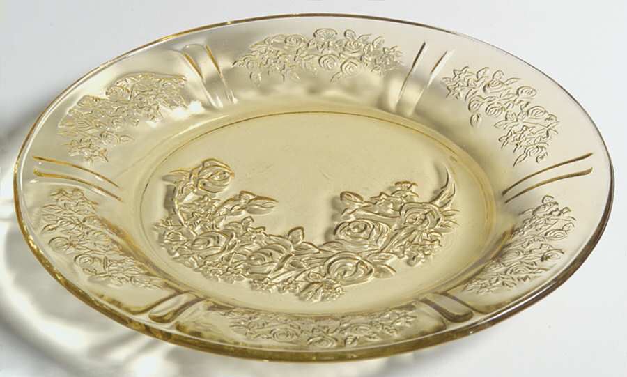Sharon Amber Bread & Butter Plate by Federal Glass -1